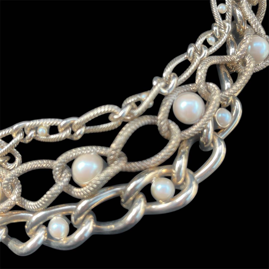 ドルチェ&ガッバーナ　チョーカー ネックレス パール ゴールド