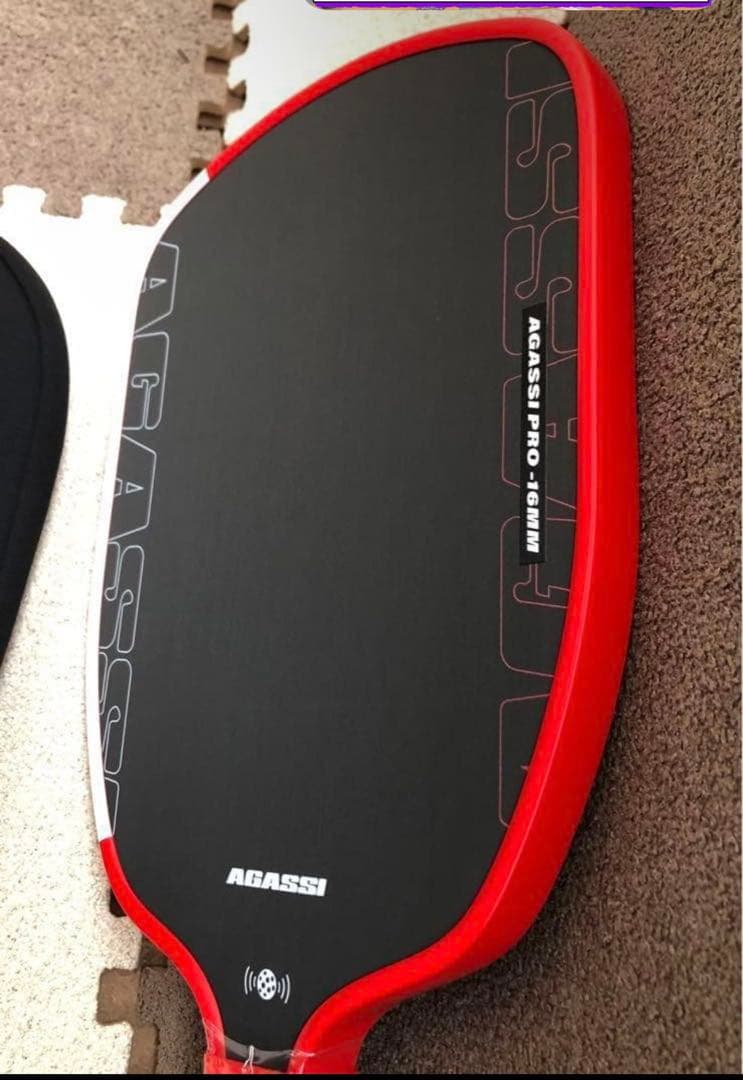 ほぼ新品AGASSI PRO16mm T700 ピックルボール パドル228g