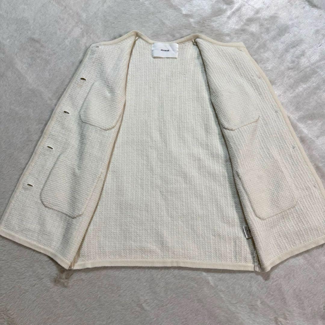 【未使用級】ADAWAS ホワイト ニットベスト