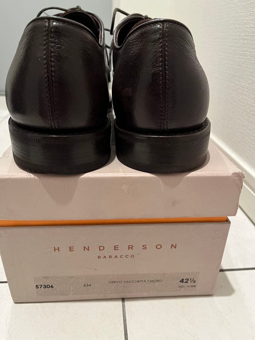 ほぼ未使用) イタリア靴 HENDERSON BARACCO