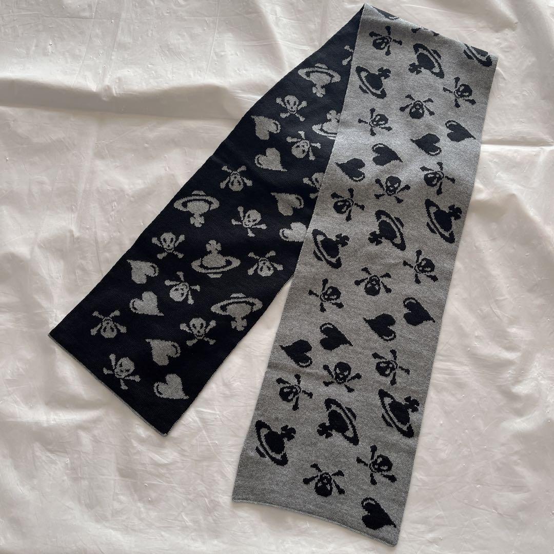VivienneWestwood マフラー　オーブ　スカル　ドクロ　ハート