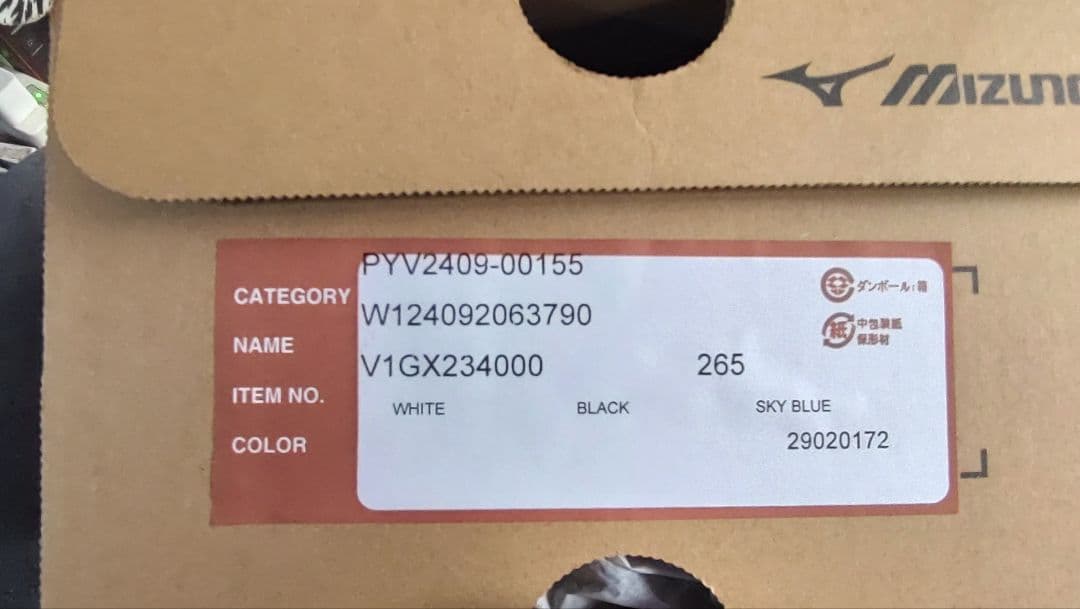 Mizuno バレーボールシューズ 青