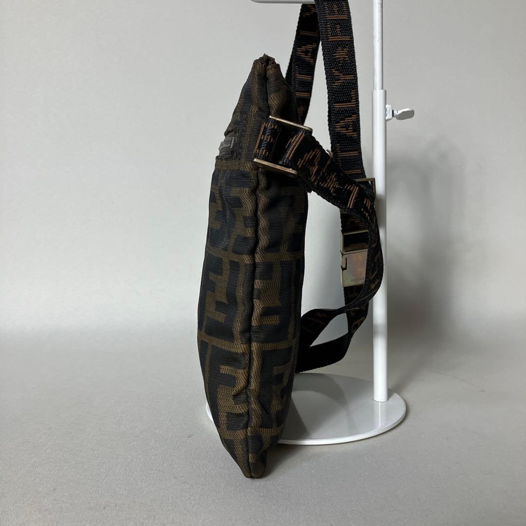 2511-104｜専用｜フェンディ ショルダーバッグ ダークブラウン ズッカ柄