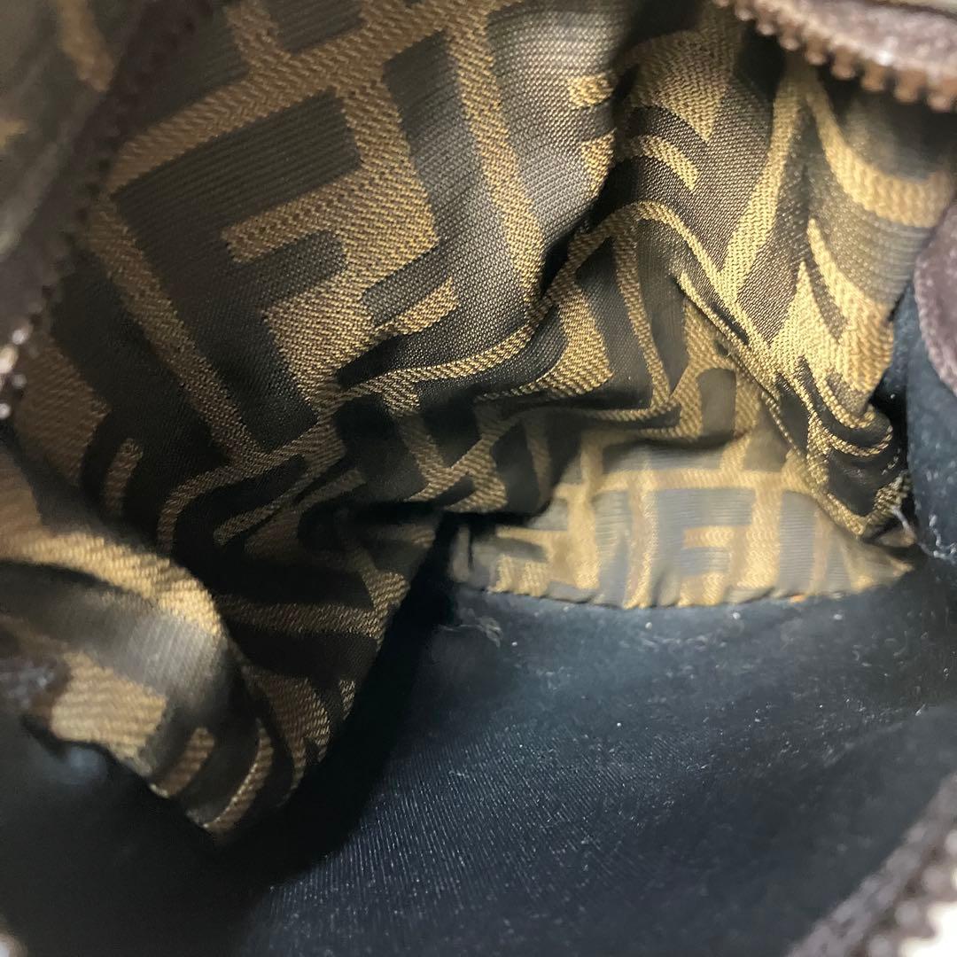 2511-104｜専用｜フェンディ ショルダーバッグ ダークブラウン ズッカ柄