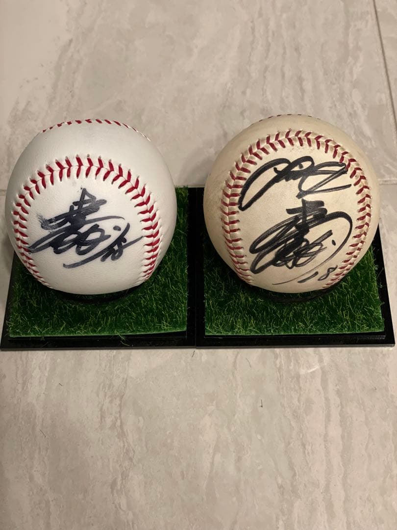 松坂大輔　直筆サインボール　２個