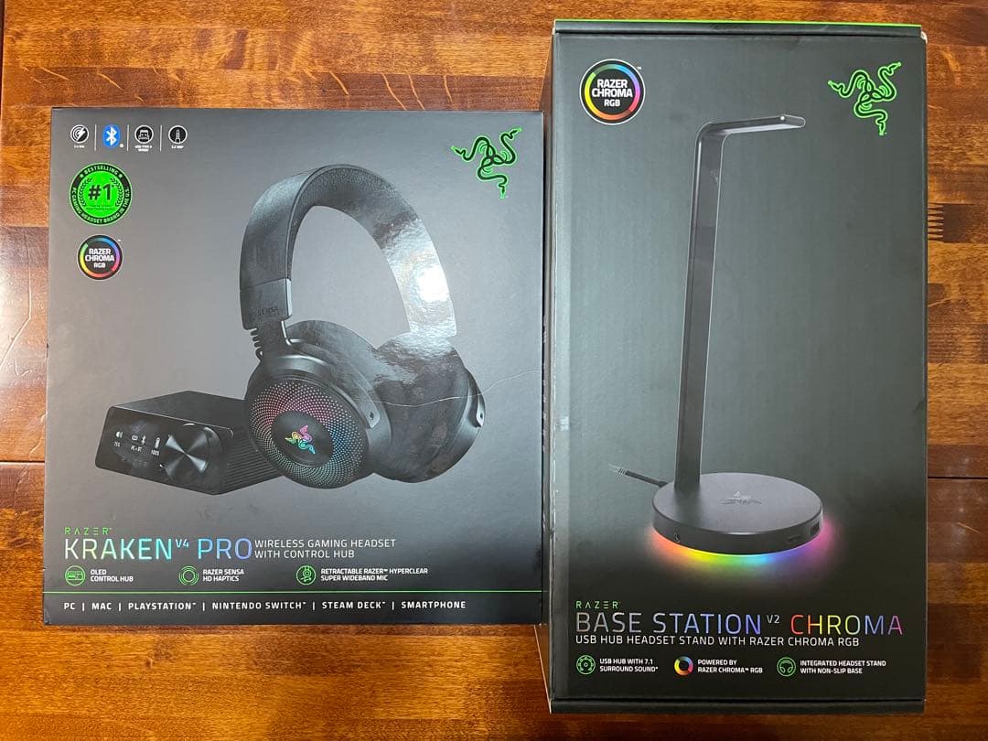ヘッドホン RAZOR Kraken V4 Pro Base Station V2