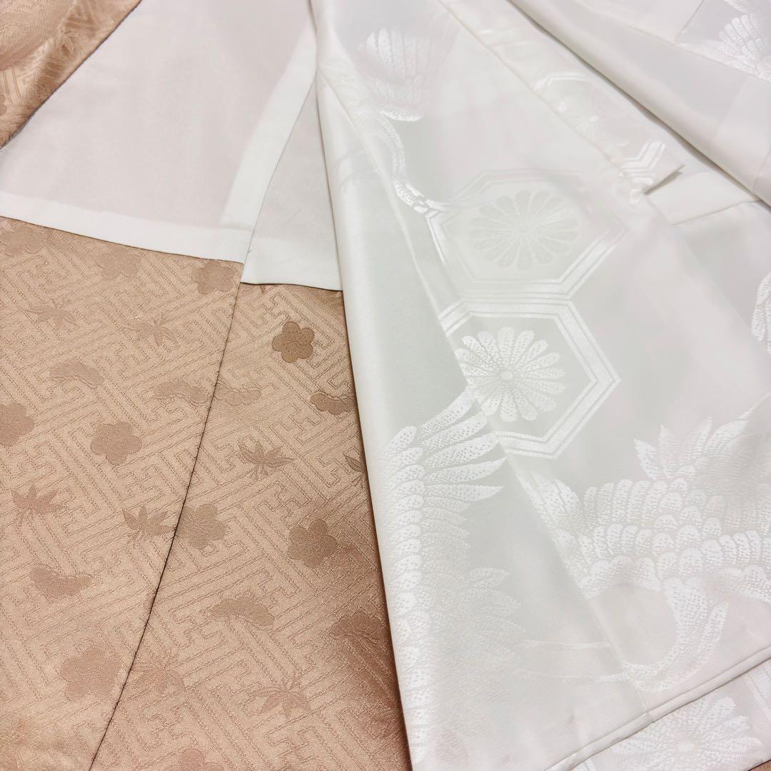 【新品】新色モカ色❗️正絹 京友禅 金駒刺繍 本金彩 襦袢付 新品たとう紙付 正絹