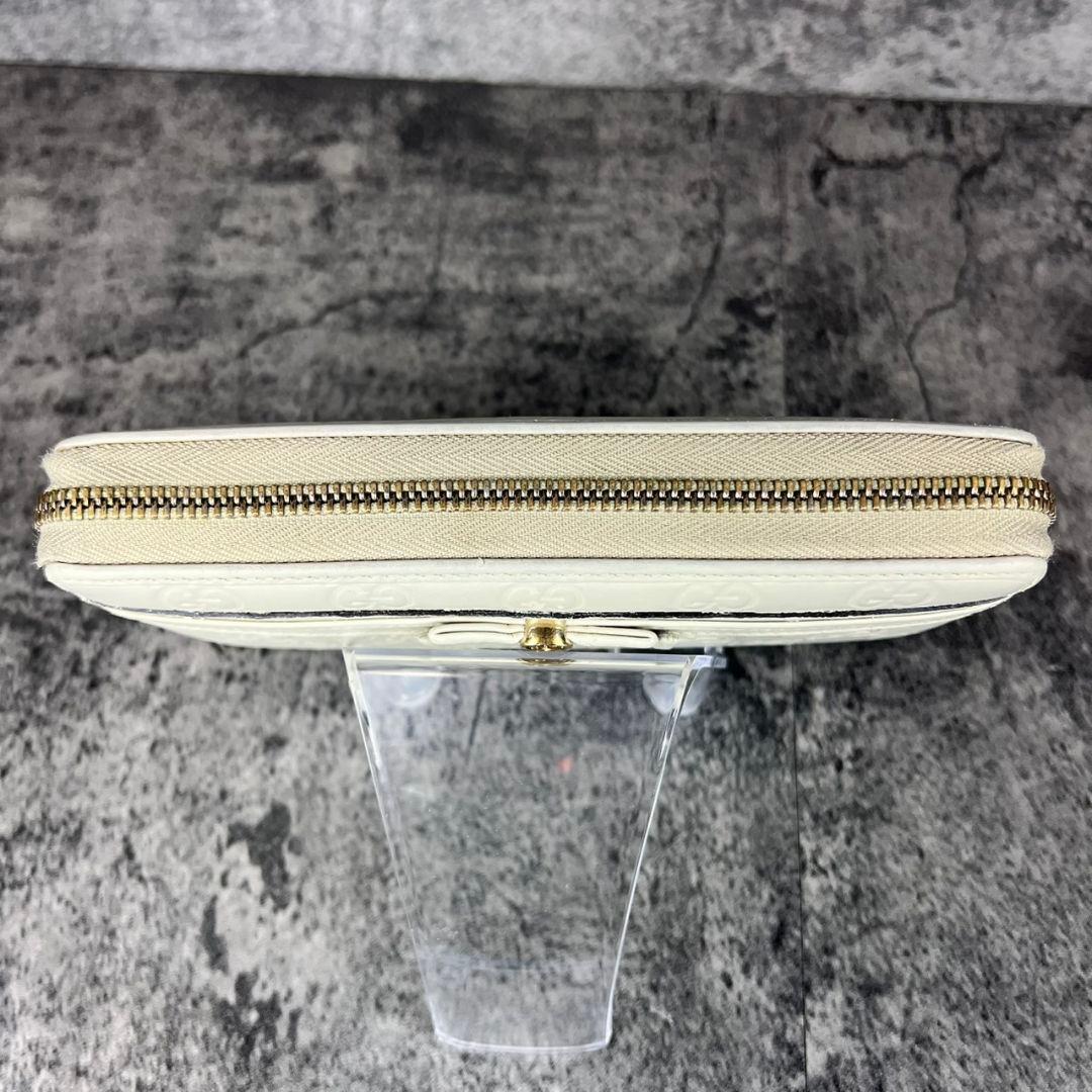 GUCCI インターロッキング GG レザー ラウンド長財布