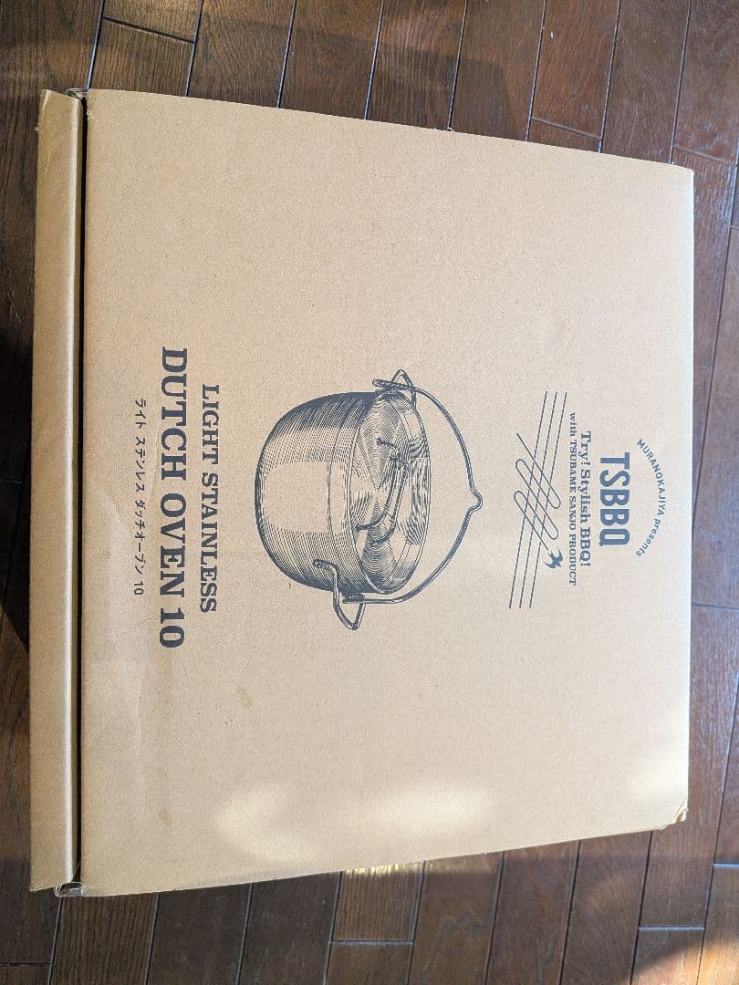 TSBBQ ライトステンレス三層鋼 ダッチオーブン 10インチ ツバメ 燕三条