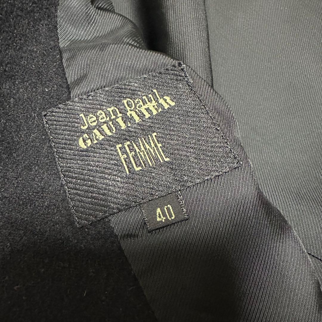 美品 jean paul gaultier ウール チェスターコート 40