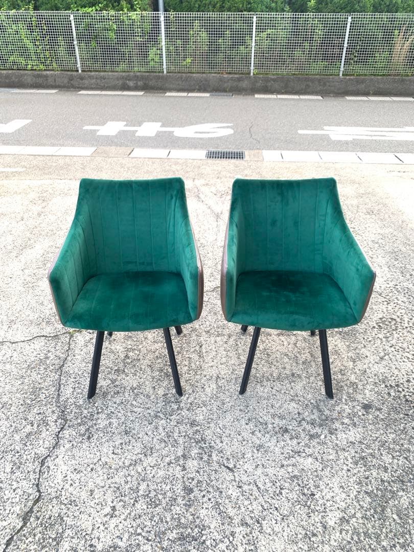 ベルベット椅子　　ダイニング椅子　サイド カフェ　テーブル