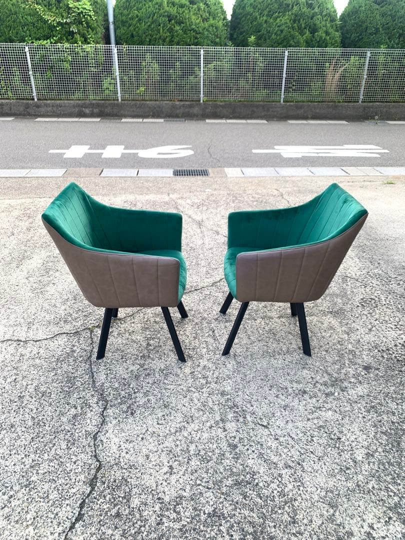 ベルベット椅子　　ダイニング椅子　サイド カフェ　テーブル