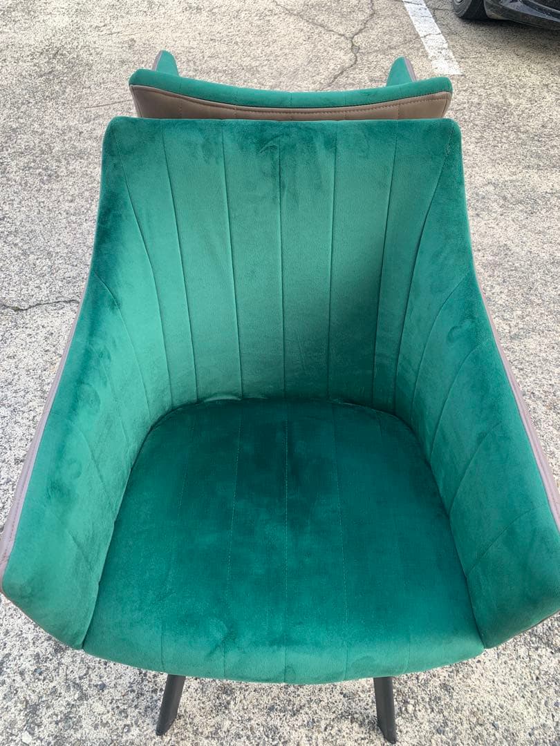 ベルベット椅子　　ダイニング椅子　サイド カフェ　テーブル