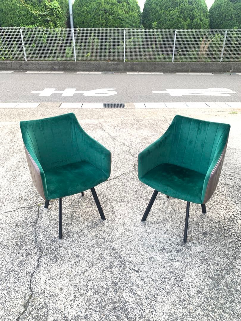 ベルベット椅子　　ダイニング椅子　サイド カフェ　テーブル