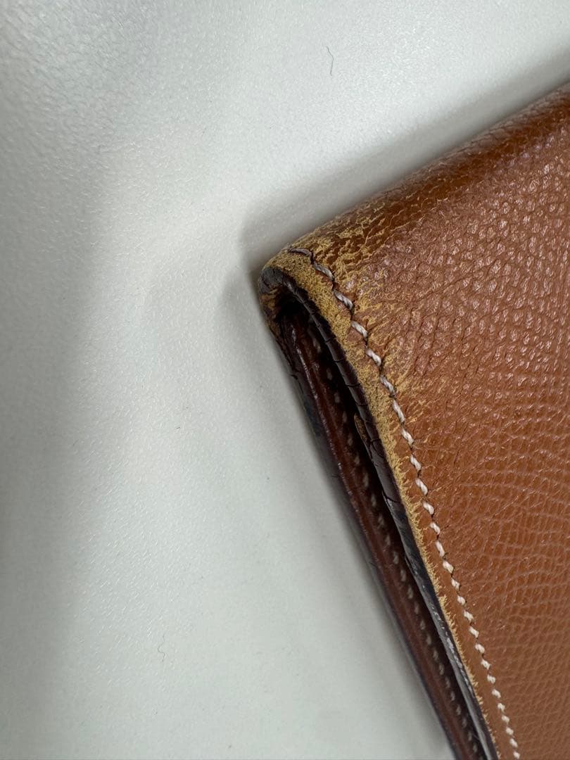 エルメス（HERMÈS） ベアン　財布 ブラウン 正規品／箱付き／刻印あり