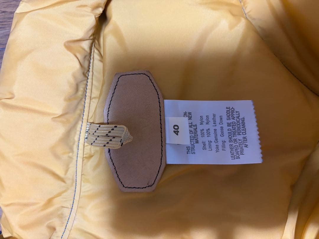 ロッキーマウンテン　ダウンベスト ネイビー/イエロー サイズ40