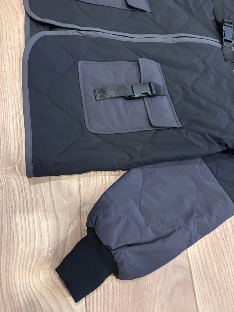 25FW　中綿ノーカラージャケット(メンズ)　CHG25-AW-J06 M