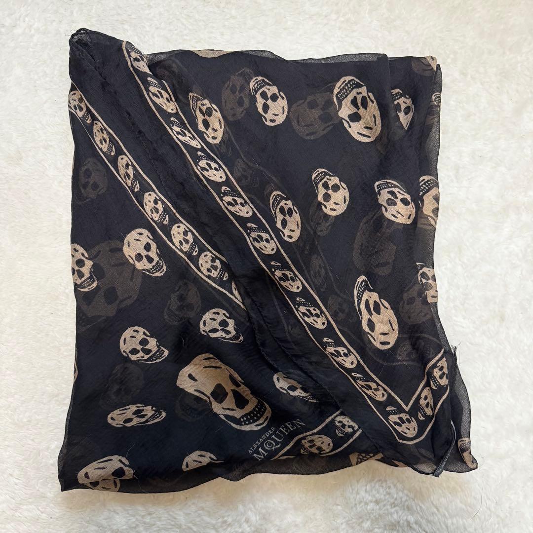小物 Alexander Mcqueen skull stole archive