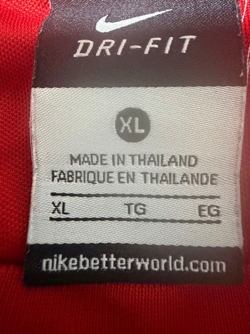 NIKE ナイキ　東福岡高校　サッカー　練習着　半袖　XL 選手支給練習着