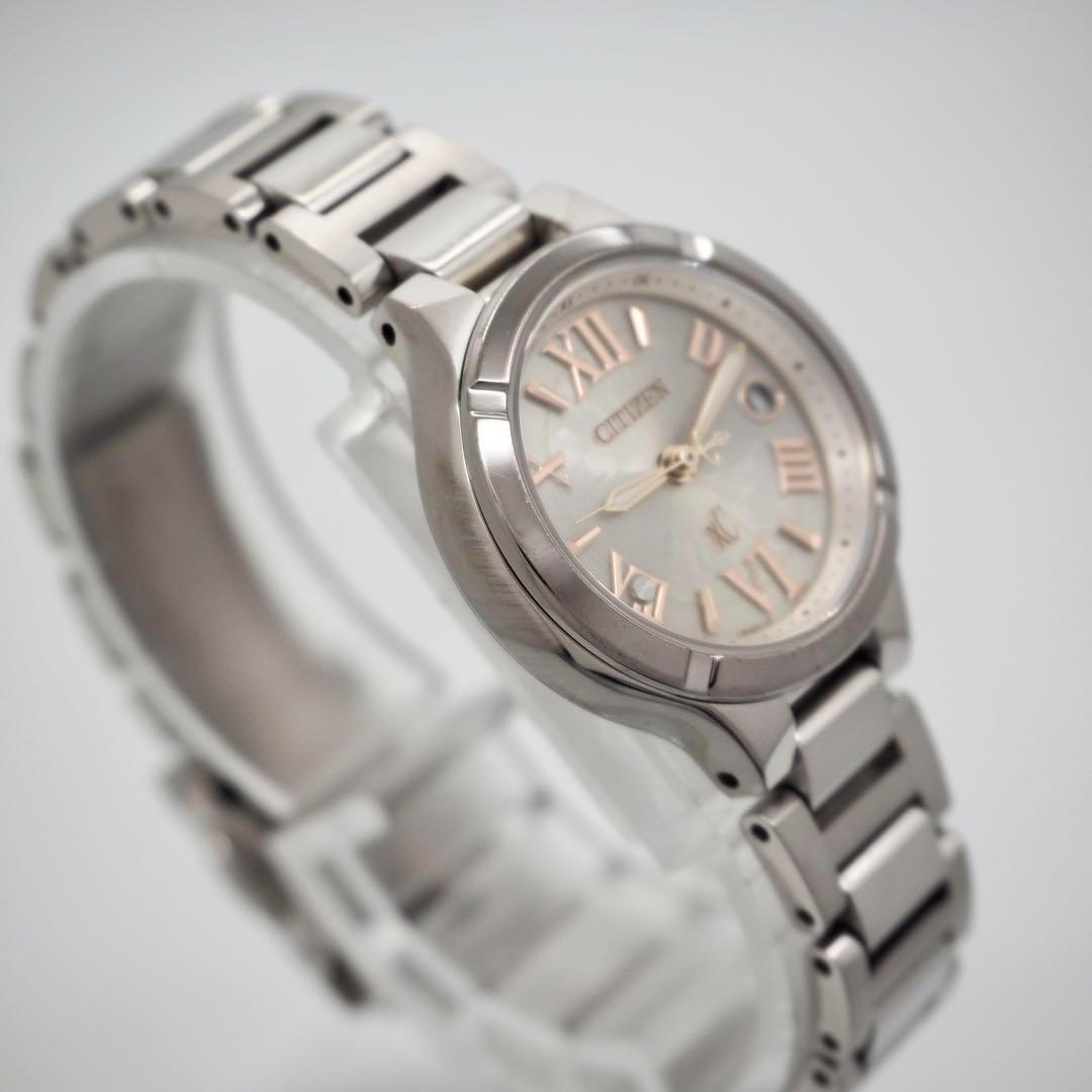 371 稼働　CITIZEN　レディース　時計　電波ソーラー ティタニアライン