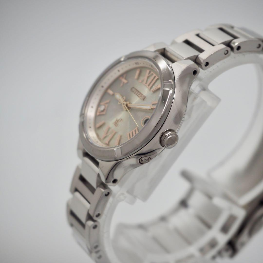 371 稼働　CITIZEN　レディース　時計　電波ソーラー ティタニアライン