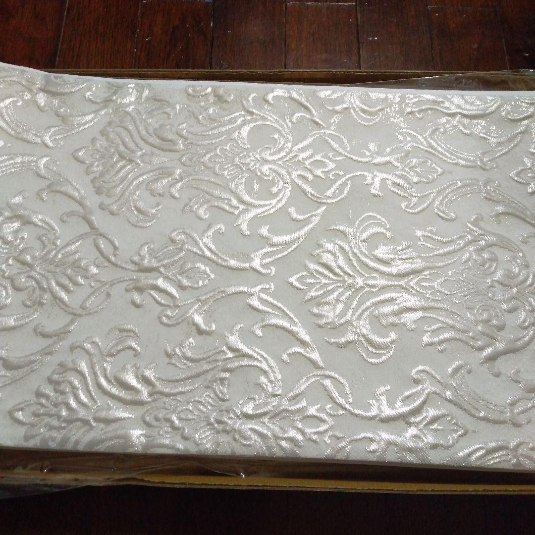 ☆新品未使用品☆ガード加工済み アラベスク柄　刺繍袋帯 　アイボリー系