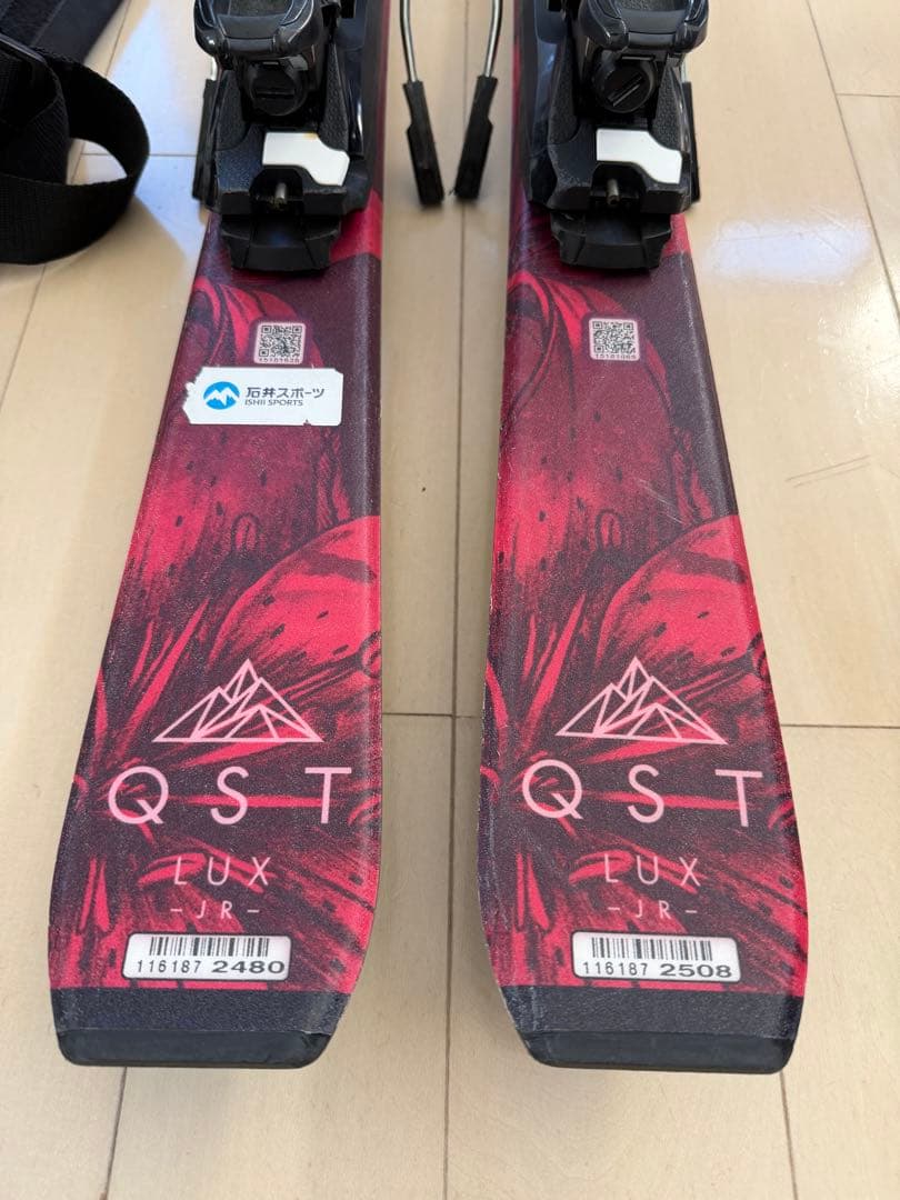 サロモン　スキー板　QSTLUX Jr M 130センチ　スキーケース付き