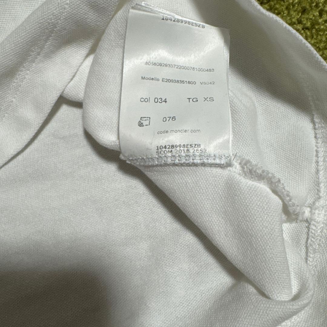 MONCLER ホワイトポロシャツ