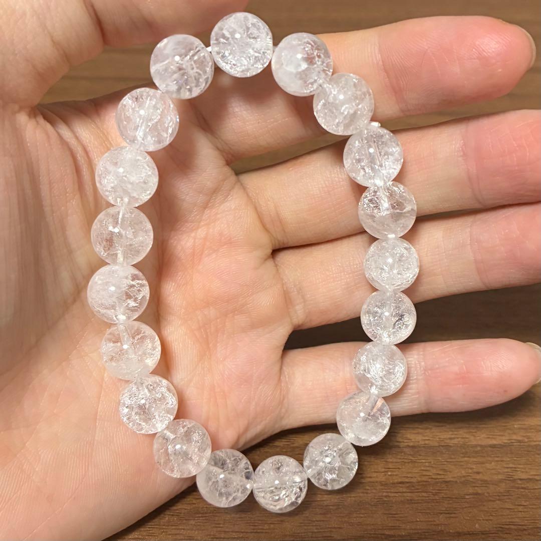 【レインボー入りクラック水晶】開運パワーすごすぎ！霊力いれてます！