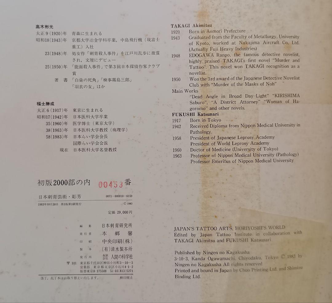 日本刺青芸術 彫芳　入墨　タトーウ