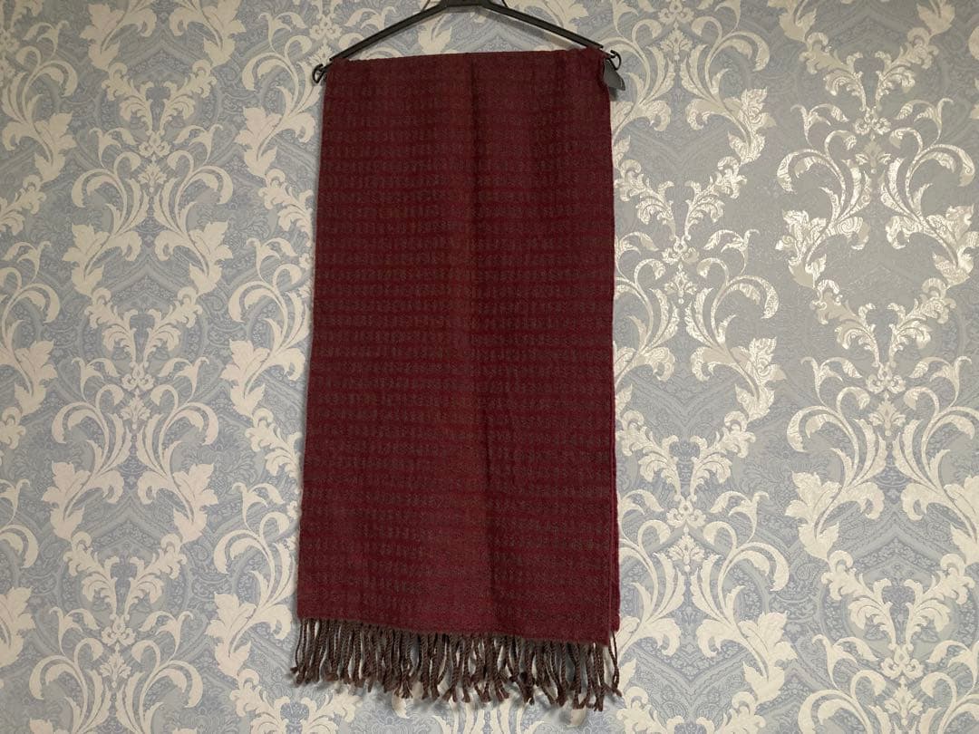 FENDI マフラー　ズッキーノ　赤紫　ワインレッド　正規品　送料無料