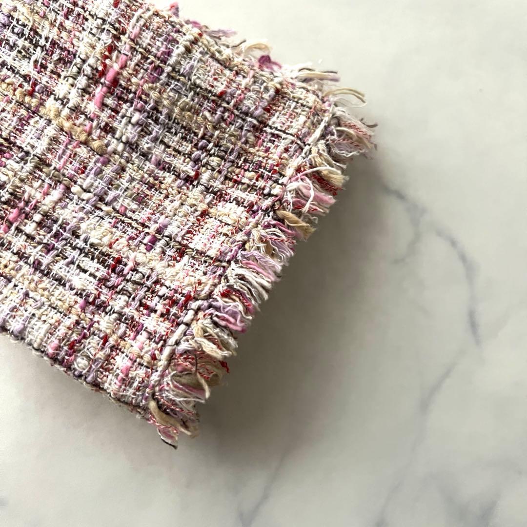 ANAYI アナイ ノーカラージャケット ミックスツイード 日本製 36