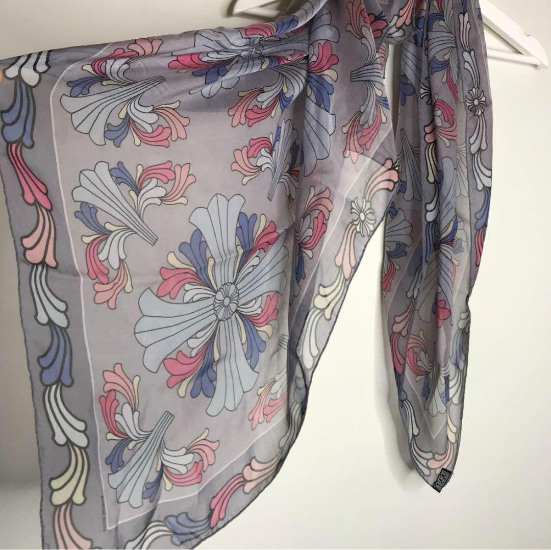 chrome hearts スカーフ　グレー クロムハーツ