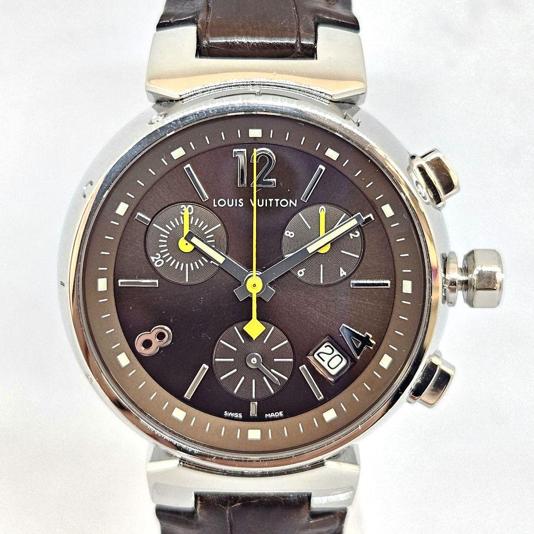 ルイヴィトン Q1321 タンブール クロノグラフ 箱付き