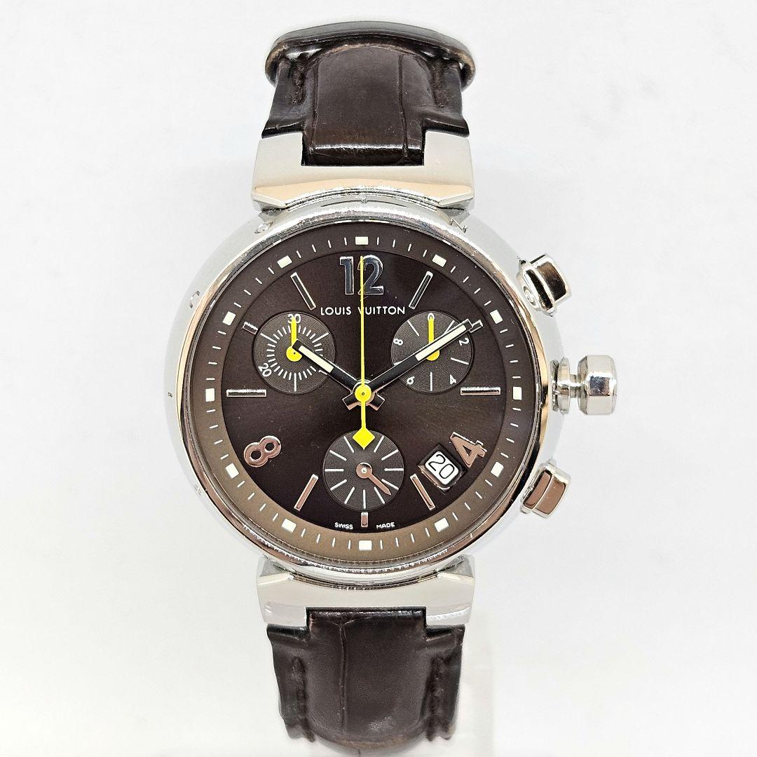 ルイヴィトン Q1321 タンブール クロノグラフ 箱付き