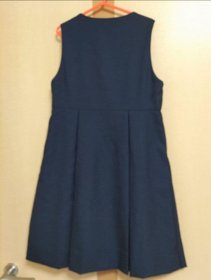 familiar　お受験アンサンブル(125㌢)花刺繍　ホツレ？あり　濃紺　清楚