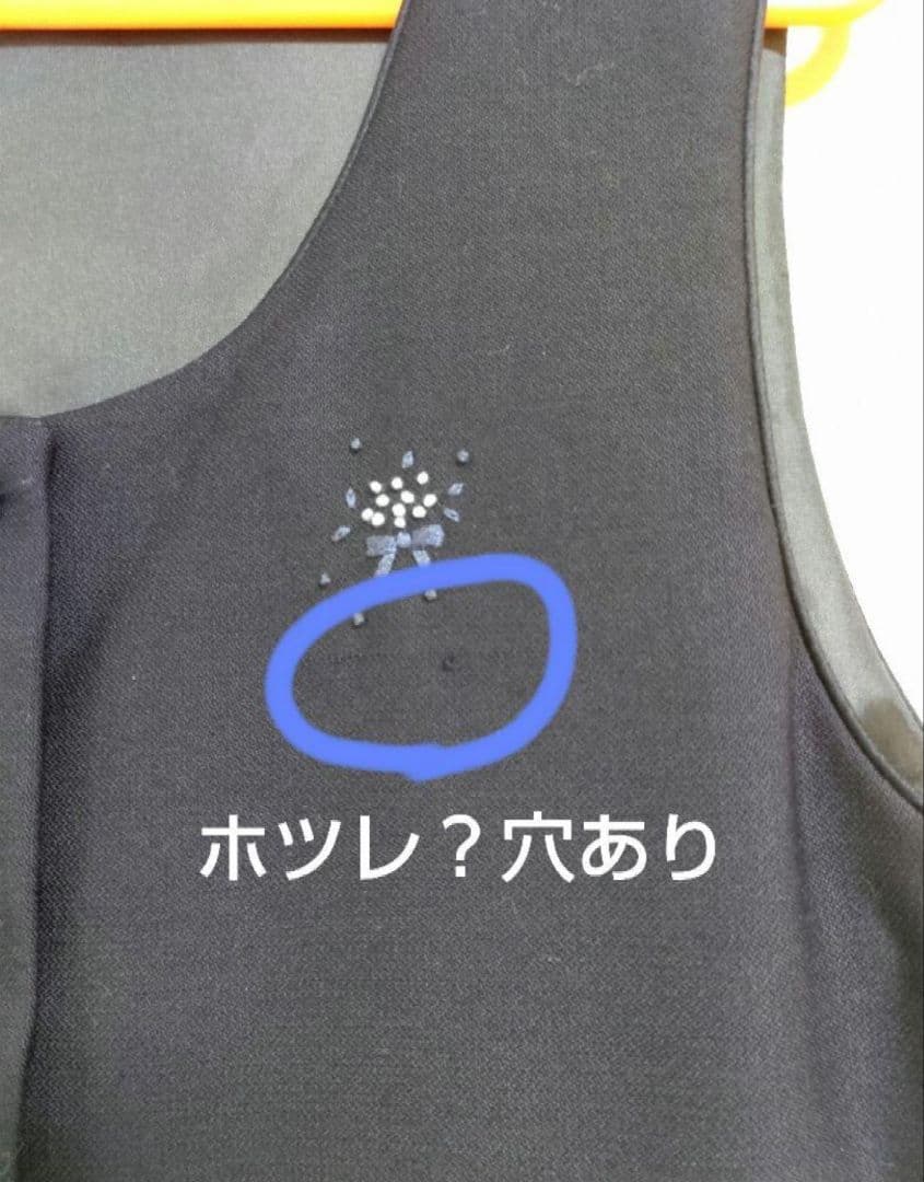 familiar　お受験アンサンブル(125㌢)花刺繍　ホツレ？あり　濃紺　清楚