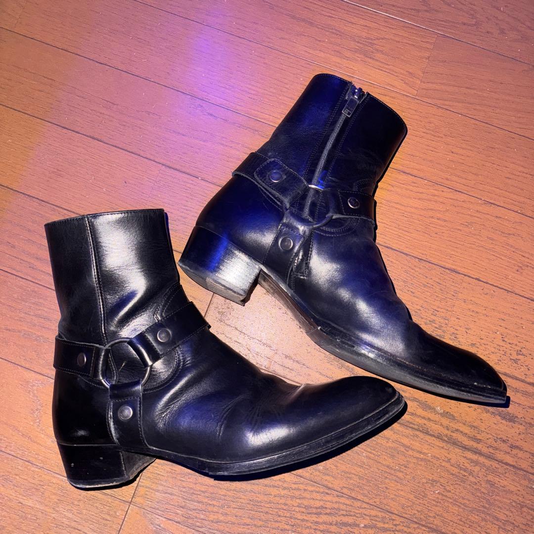 名作saint laurent ヒールジップエディ期size41