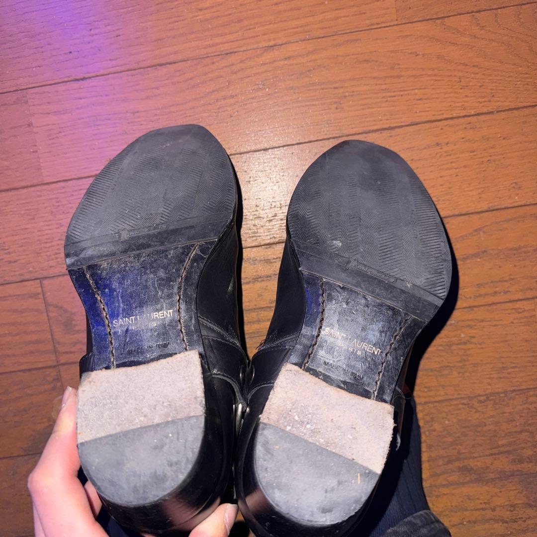 名作saint laurent ヒールジップエディ期size41