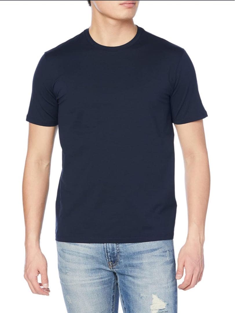 【新品】HERNO ヘルノ⭐️コットン ストレッチ クルーネック Tシャツ 黒