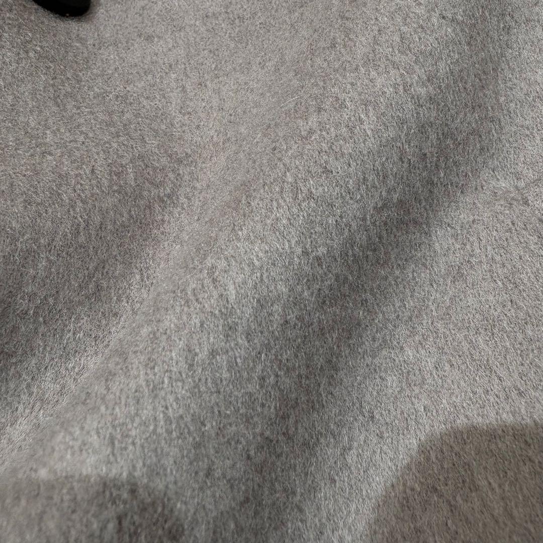 GALERIE VIE ウールダブルフェイス カラーレストレンチコート グレー