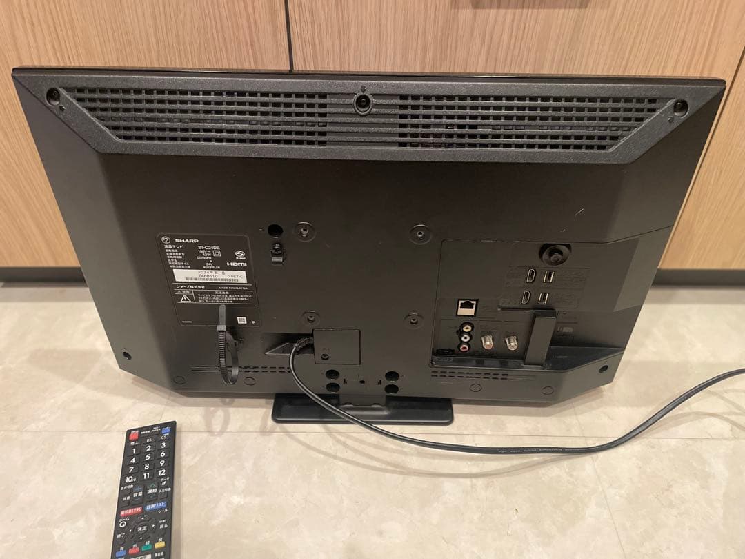 2024年　SHARP 24型液晶テレビAQUOS 2T-C24DE-B