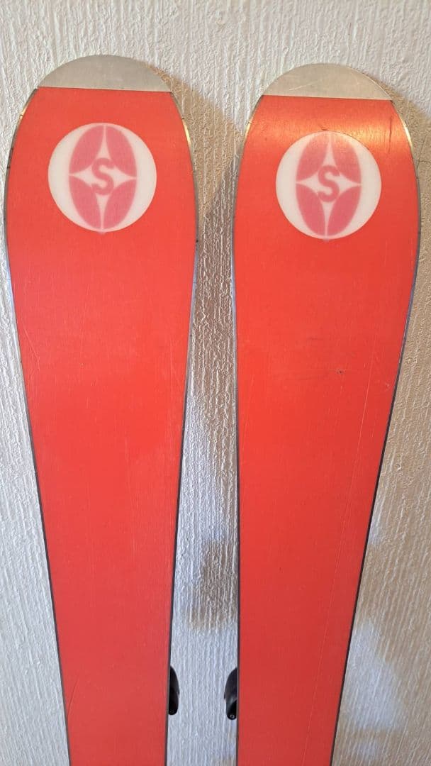 オガサカジュニアスキー板　J2 90cm　ビンディング付き