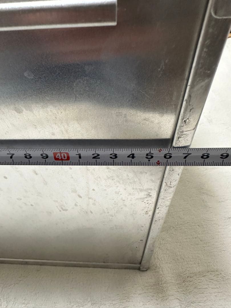 出前用 アルミ製 おかもち (木製棚/持ち手付き) 【中古・未使用】 長期保管品