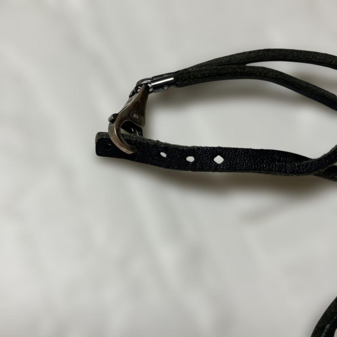 トロールビーズ　レザーチョーカー　ネックレス　ブレスレットにも可能