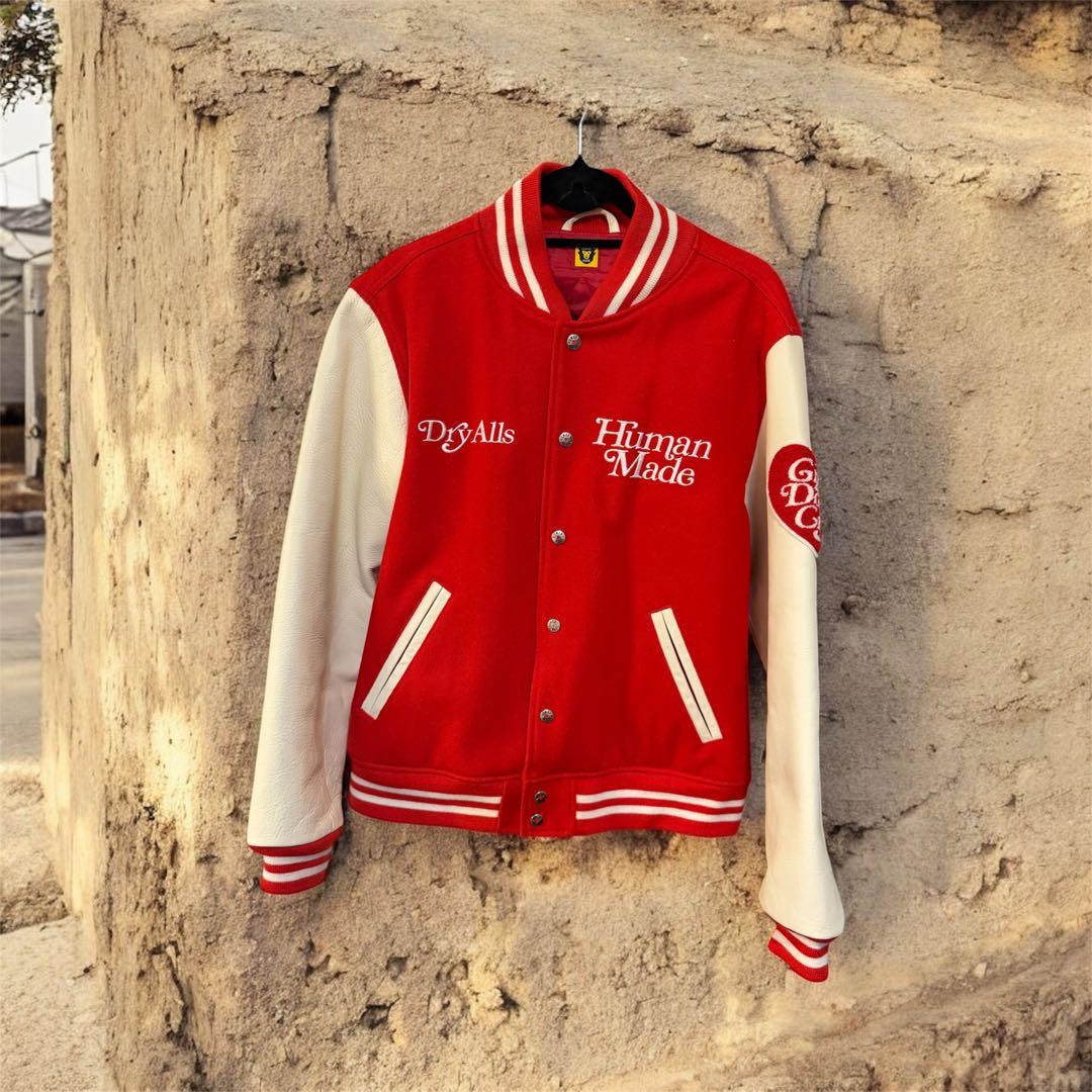 HUMAN MADE スタジャン Girls Don't Cry 赤　XL