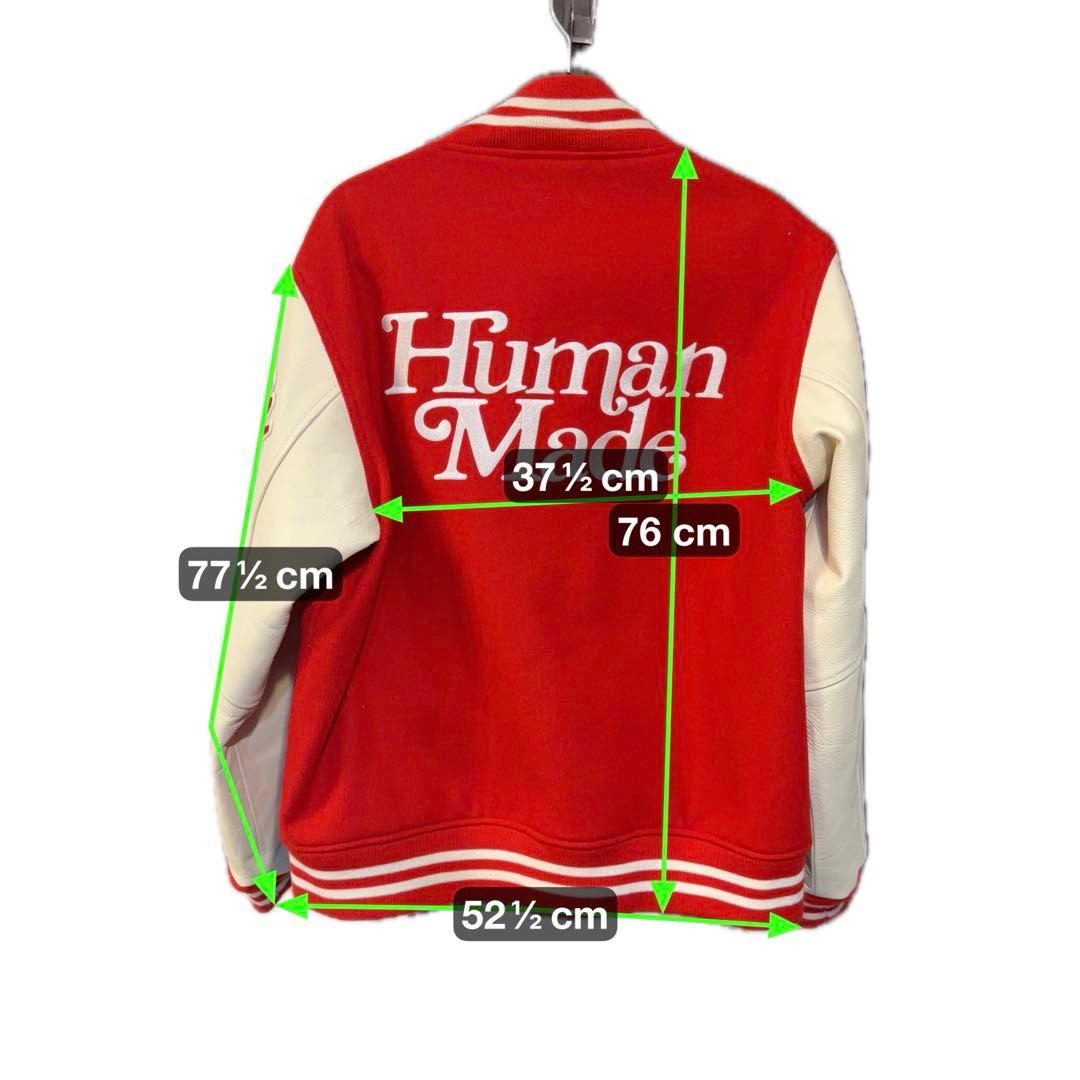 HUMAN MADE スタジャン Girls Don't Cry 赤　XL