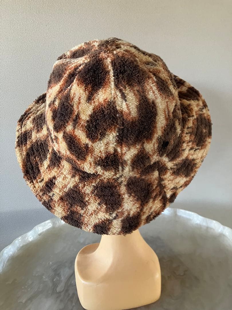 【ヴィヴィアンウエストウッド】レア　茶ヒョウ柄タオル地ハット廃盤