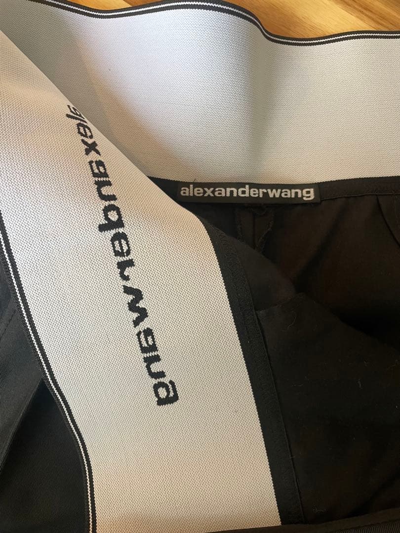 alexanderwang.ハイウエストロゴショートパンツ