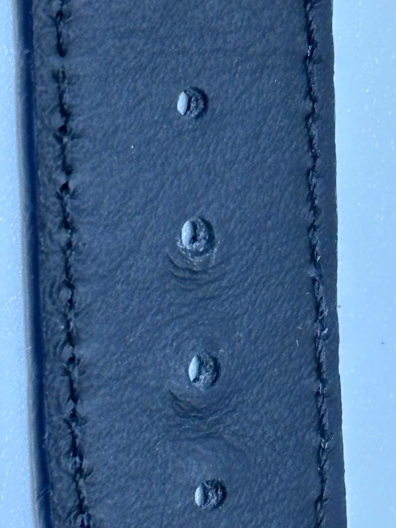 【美品】オメガDバックル用レザーベルト20mm